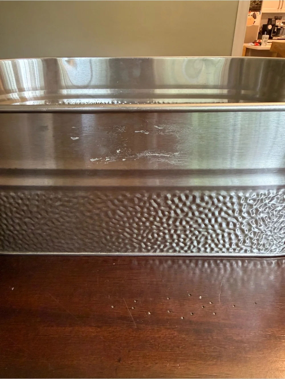 Better Homes & Gardens Stainless Steel Hammered Oval Tub